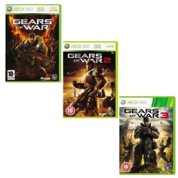 Gears of War 1 2 3 XBOX 360