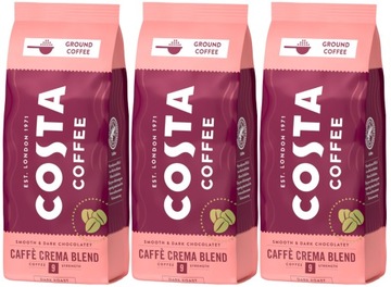 3 x 200 г Costa CAFFE CREMA BLEND мелену каву