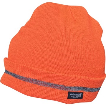 Светоотражающая зимняя шапка 3M оранжевая вспышка