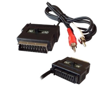 кабель EURO SCART wt. ГН. - 2RCA Chinch Audio L + R