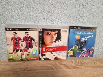 Набор различных игр PS3 / StarterDisc-Mirrors Edge-Fifa 15