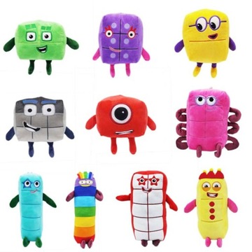 10 шт. талісман numberblocks плюшева іграшка
