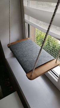 полиця для котячого вікна дерев'яні меблі елегантна ліжко підвісна полиця