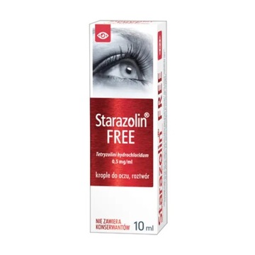 Starazolin Free, 0,5 мг / мл, глазные капли, 10 мл