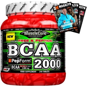 AMIX MUSCLECORE BCAA 2000 240 tab аминокислоты 2: 1:1