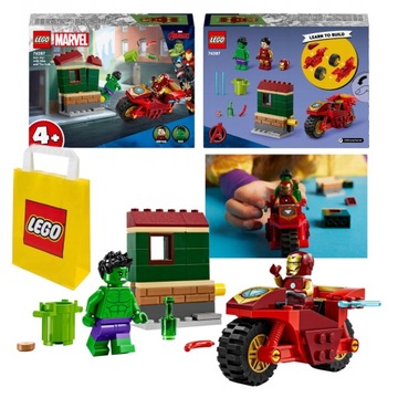 LEGO Super Heroes 76287 Marvel 76287 Железный Человек с велосипедом и Халком
