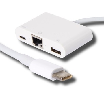 Кабель-адаптер USB-C-RJ - 45 LAN USB-C для смартфона ноутбука