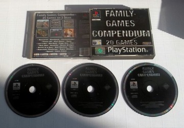 FAMILY GAMES COMPENDIUM 20 игр на 3 компакт-дисках ! PSX PS1 PLAYSTATION