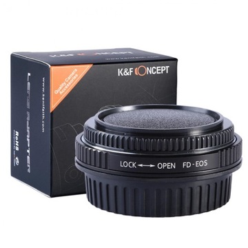 K & F Concept Canon FD-Адаптер Canon EOS з об'єктивом