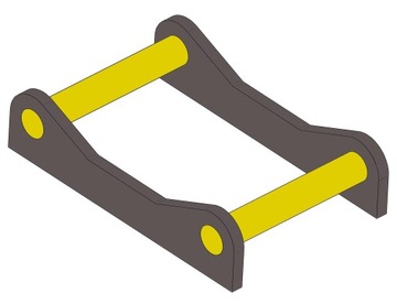 Кріплення вух для скандинавських S60 рамка тримач Адаптивна пластина