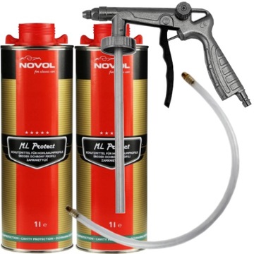 NOVOL ML PROTECT 2 x 1L профиль воск + пистолет