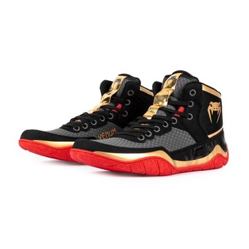 Боксерські черевики Venum Elite Wrestling black / gold / red 43.5 (10.5 US)