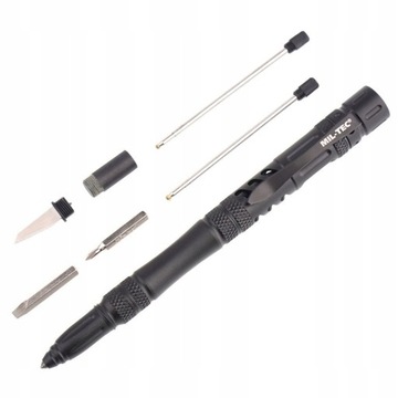 Kubotan Mil-Tec Pro тактична ручка чорна поліція самооборони
