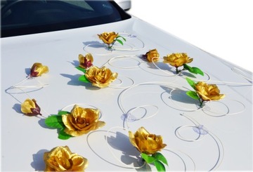 Злотом злотых роз 322 уникального украшения автомобиля золота