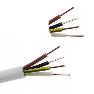 Круглый монтажный кабель YDY 4x1. 5 450 / 750V