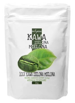 Кава порошок зелений Bioswena 1000 г для схуднення харчова добавка