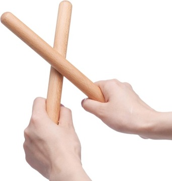 Класичний дерев'яний ударний інструмент Claves, ритм-палички з