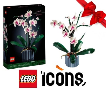 Lego Icons-Орхідея, модель для збірки, подарунок для дорослих