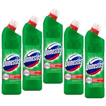 DOMESTOS гель для туалета Fresh Pine Forest 750 x 5