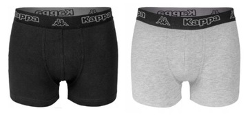 KAPPA труси-боксери чоловічі гладкі 2x 1 упаковка чорний сірий XL
