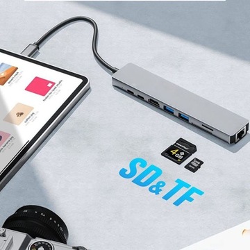 8 in 1 USB C Hub многопортовый адаптер, MacBook and Other Type C