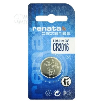 Аккумулятор для часов RENATA CR2016 x10 шт.