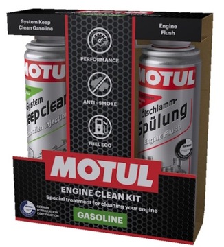 MOTUL ENGINE CLEAN KIT промывка двигателя + чистая топливная система бензин