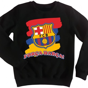 ЛУЧШАЯ ДЕТСКАЯ ТОЛСТОВКА ДЛЯ МАЛЬЧИКА FC BARCELONA 152 GIFT DESIGNS КАЧЕСТВО