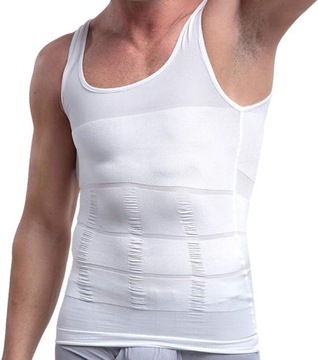 Чоловіча компресійна сорочка для схуднення XXL Білий
