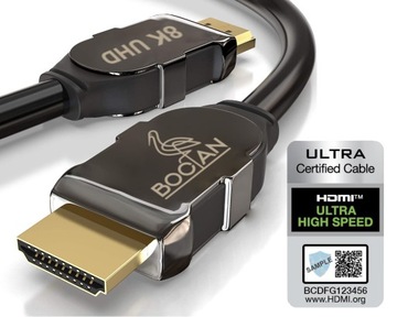 Сертифікований кабель HDMI 2.1 8k 4k eARC PREMIUM 2M