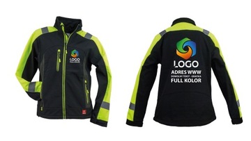 Urgent Softshell робоча попереджувальна куртка з власним логотипом