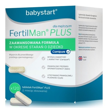 FertilMan плюс якість сперми це 21 інгредієнти 120 таблеток для нього він
