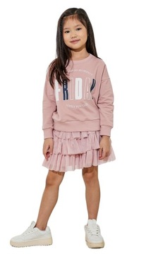 Розовая фатиновая юбка с оборками для девочек ALL FOR KIDS 128/134