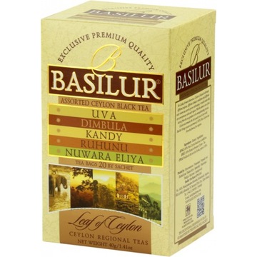 Набір чаю Базилур 5 смаків різні регіони 20x2g