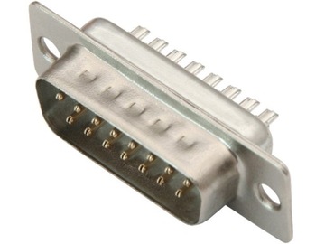 РАЗЪЕМ ДЛЯ D-SUB DB15 15 PIN СЕРЫЙ ПОСЛЕДОВАТЕЛЬНЫЙ КАБЕЛЬ
