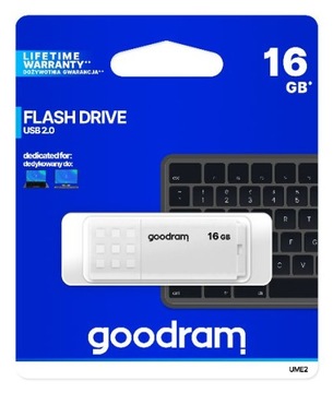 Флеш-накопитель USB 2.0 16GB UME2 White Goodram