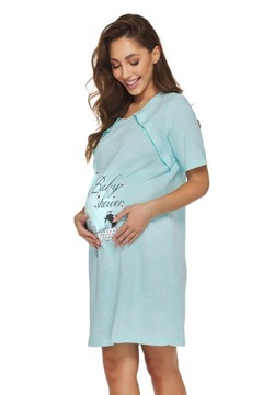 Рубашка для беременных из хлопка с пуговицами M