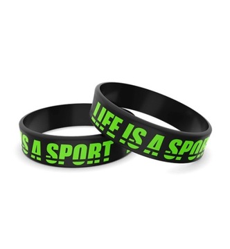 СИЛІКОНОВИЙ БРАСЛЕТ LIFE IS A SPORT НЕ TREC OLIMP