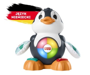 Интерактивный пингвин, обучающая музыкальная игрушка Fisher-Price J. немецкий
