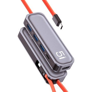 TR21 Type - C к HDMI + USB3 . 0 x 3 + PD 5 в 1 док-станции