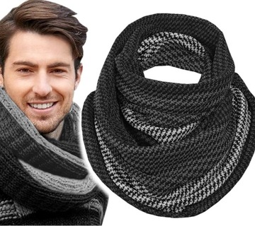Теплий чоловічий зимовий трубчастий шарф шаль Польський продукт-нові кольори