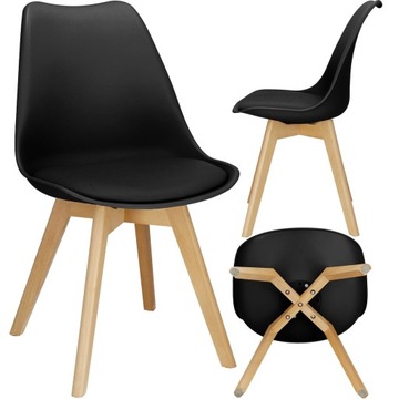Скандинавський стілець для кухні вітальні їдальні подушкою сучасні стільці