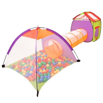 Палатка домик игровая площадка 3в1 для детей 100 шаров