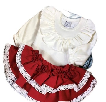 Праздничный комплект блуза и юбка r92