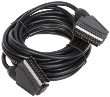 Кабель SCART (евро) - SCART (Евро) 5 м Черный