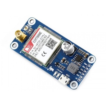 Шляпа для Raspberry Pi с SIM7000E NB-IoT / eMTC / EDGE / GPRS / GNSS / GPS