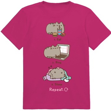 ДЕТСКАЯ ФУТБОЛКА ДЕТСКАЯ ФУТБОЛКА PUSHEEN CAT 128 ПОДАРОК КАЧЕСТВО