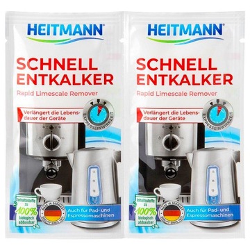 HEITMANN средство для удаления накипи для кофеварки чайник 2X15G DE