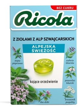 Ricola трав'яні цукерки Альпійська свіжість 27,5 г