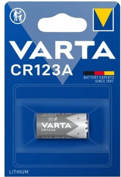 1x литиевая батарея фото VARTA CR123A 3V CR 123